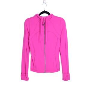 LULULEMON RARE Define Hooded Nulu Jacket Sonic Pink Long Sleeve Active Women's 6